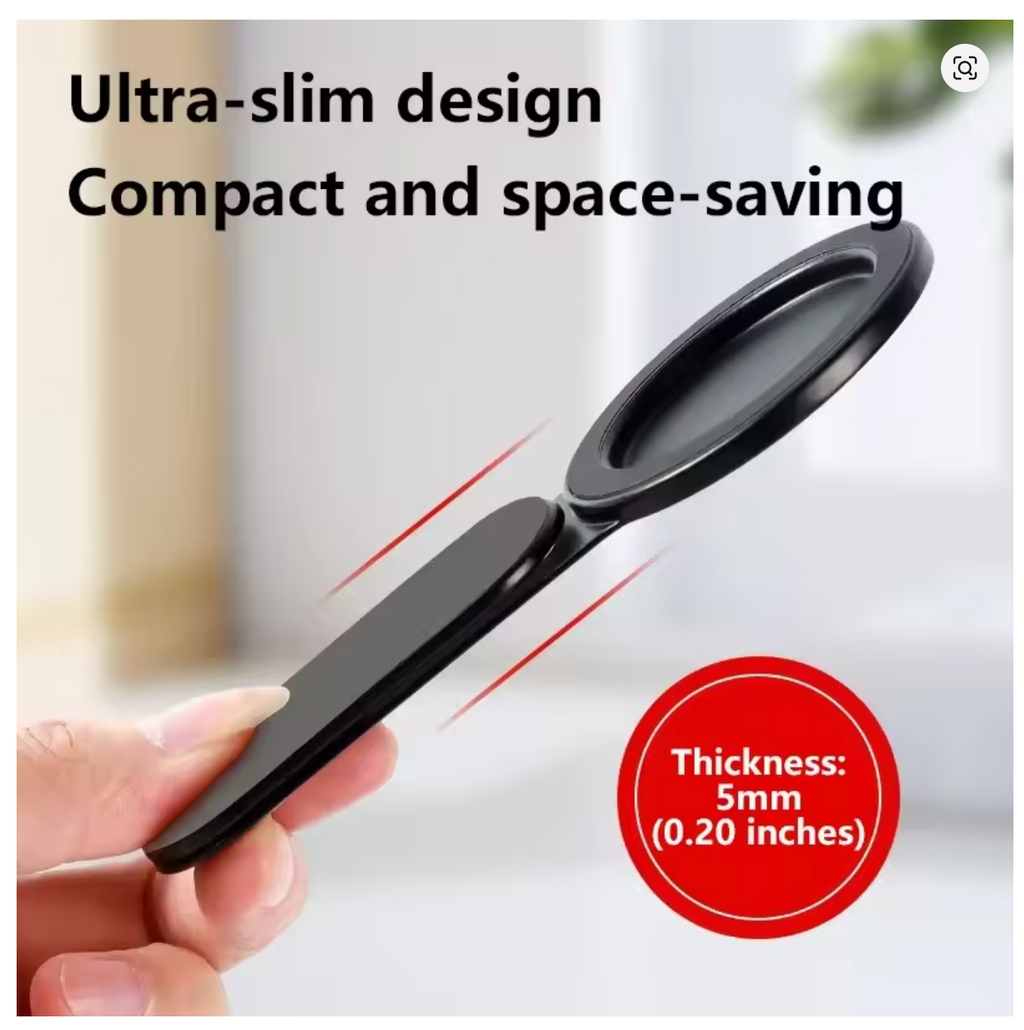 Ultrathin Magnetic Car Phone Holder Laptop Stand Side Foldable Rollover Camera Flat Aluminum Alloy Back Same Screen Display 1Pcs