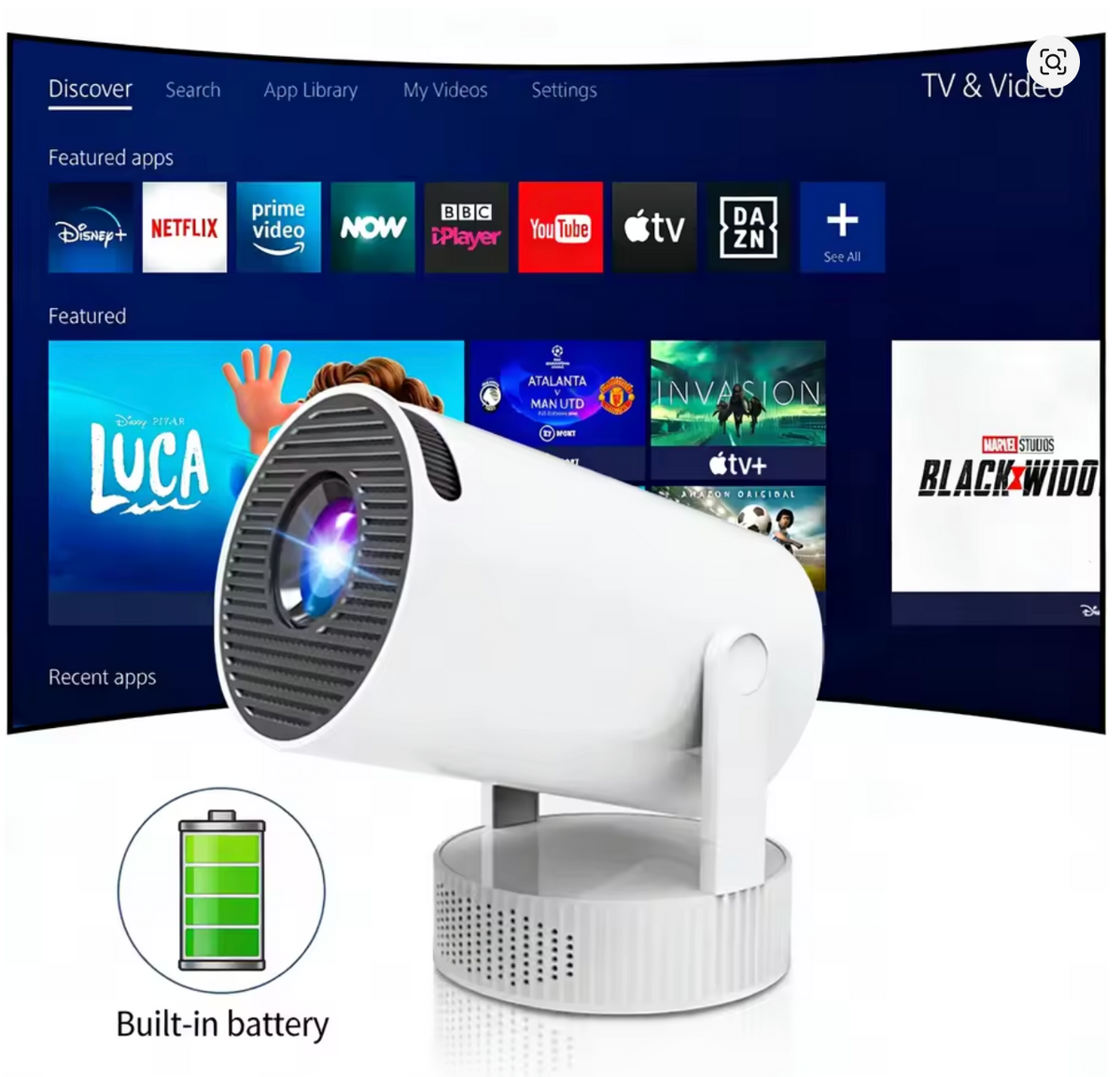 Salange 8K HY300 Pro Max Projector  Portable Projector