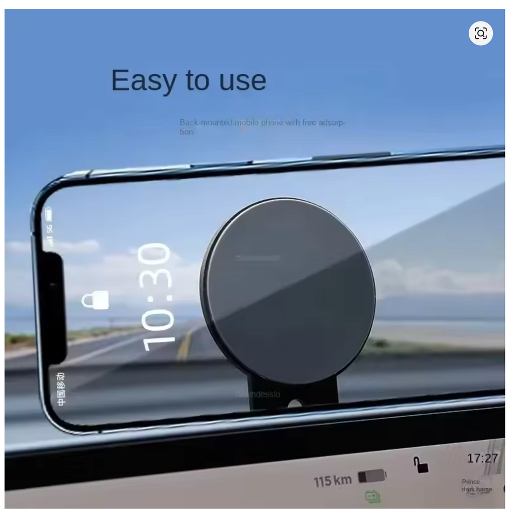 Magnetic Car Phone Holder for Tesla Model 3/Y/X/S for Magsafe IPhone 14 13 12 Metal Expansion Bracket Laptop Screen Side Mount