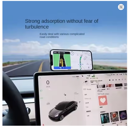 Magnetic Car Phone Holder for Tesla Model 3/Y/X/S for Magsafe IPhone 14 13 12 Metal Expansion Bracket Laptop Screen Side Mount